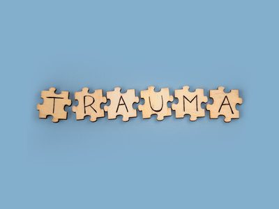Puzzle pieces displayed to form the word 